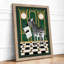 Deco Zebra With News Art Deco - Framed Print-403148817-403148819