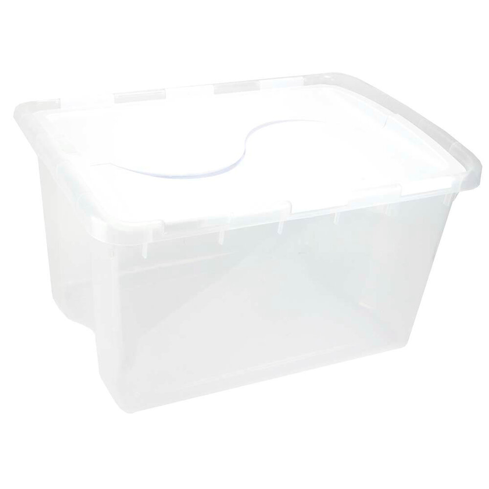 Choice 18 Qt. Clear Square Polycarbonate Food Storage Container