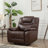 Jepum 40.9'' Top-Grain Genuine Leather Manual Recliner Chair with Spacious and Cozy Seating Space-1965198274