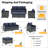 5-Piece Patio Furniture Set, PE Wicker Outdoor Conversation Set with 3-Seat Sofa, 2 Armchairs and 2 Ottomans, Modern Outdoor Seating Set for Patio, Porch & Backyard-1619500605-1619500595