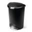 Simplehuman 50 Liter / 13 Gallon Semi-Round Kitchen Step Trash Can with Secure Slide Lock, Plastic-880660354