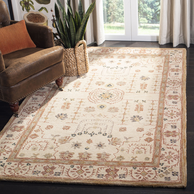 Tingley Hand Tufted Wool Pile Oriental Rug, Rectangle 6' x 9'