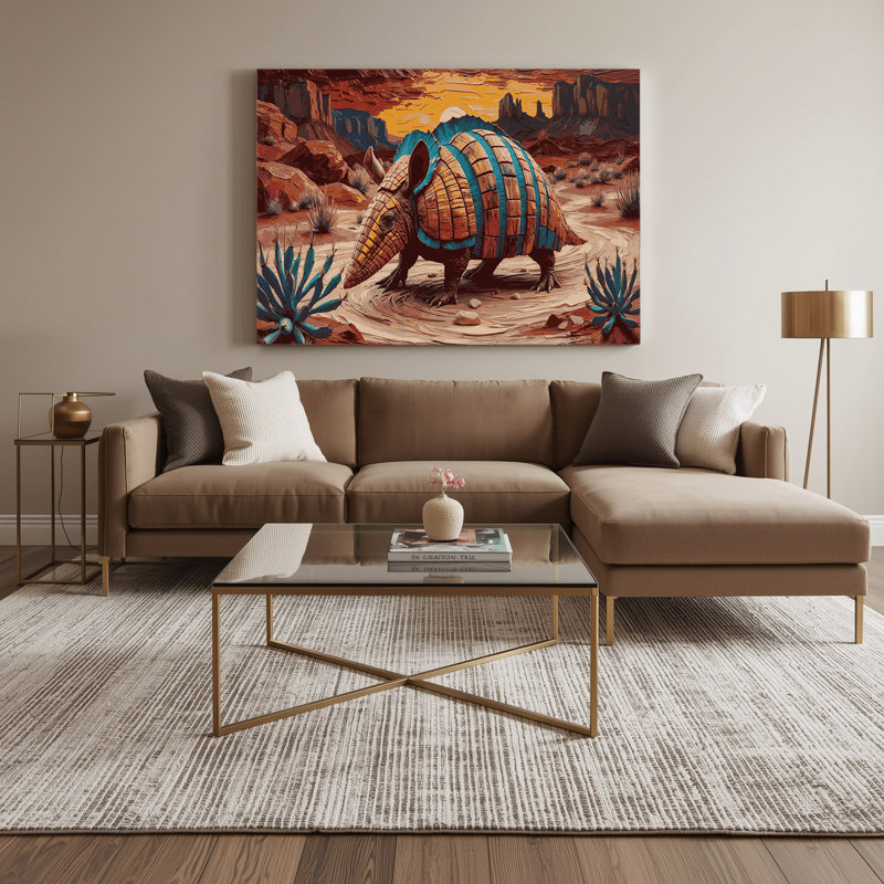 «Southwestern Animals», art mural 3 sur toile, H 24 po x l 36 po