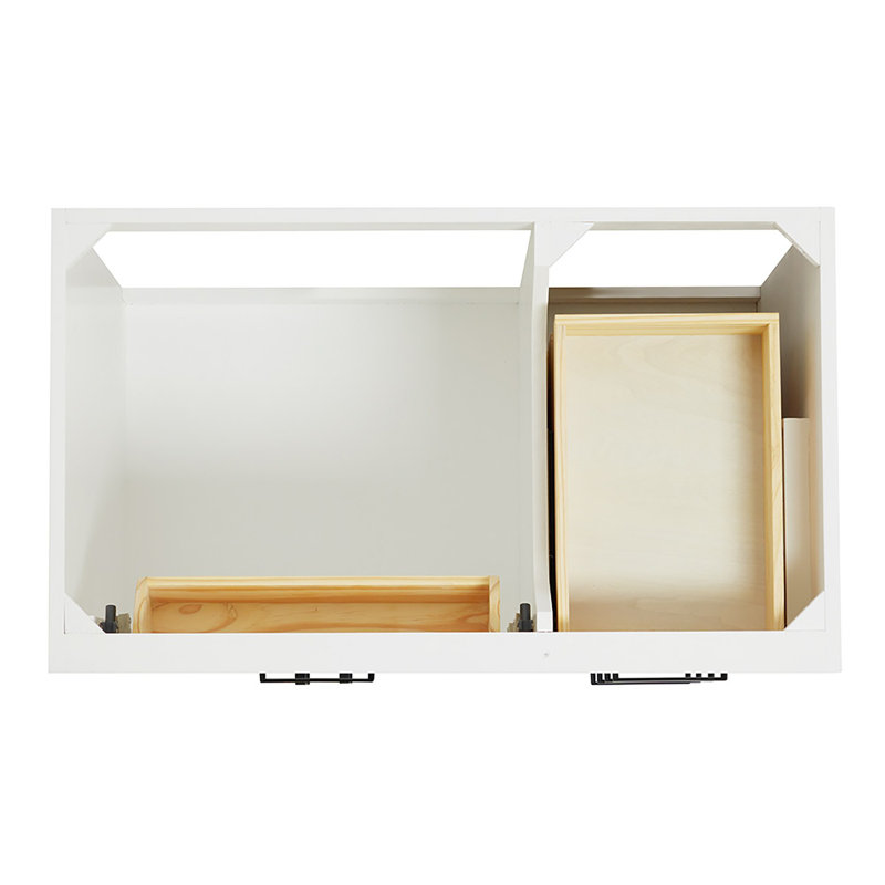 ARIEL HEPBURN 37 IN RIGHT OFFSET RECTANGULAR SINK VANITY 1,5 IN, Oval, Right, Vintage Green/Satin Brass