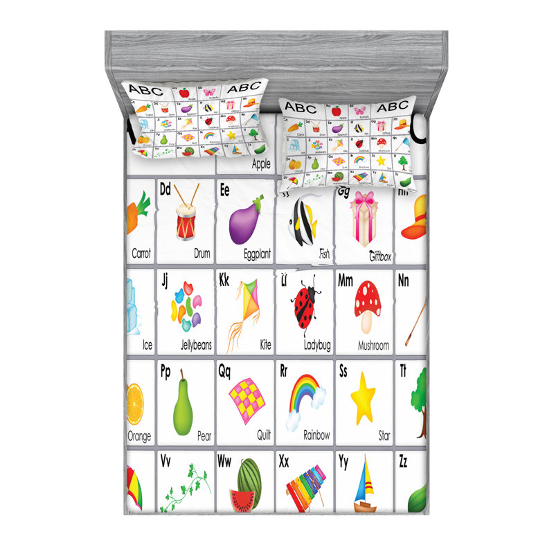 Microfiber Sheet Set, Queen Sheet Set with Fitted Sheet
