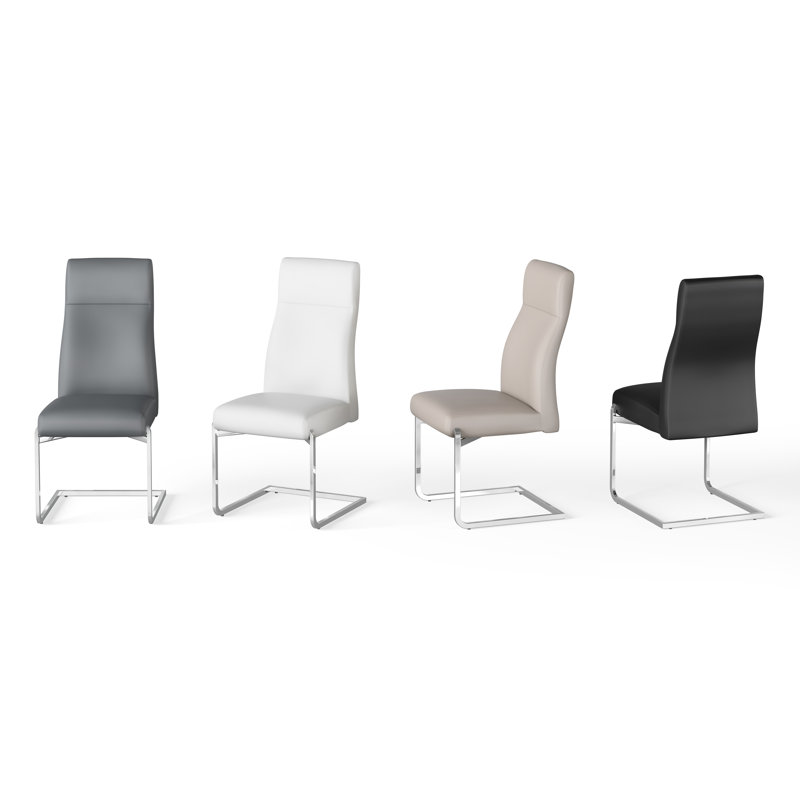 Joannie 48cm H Upholstered Side Chair, Black