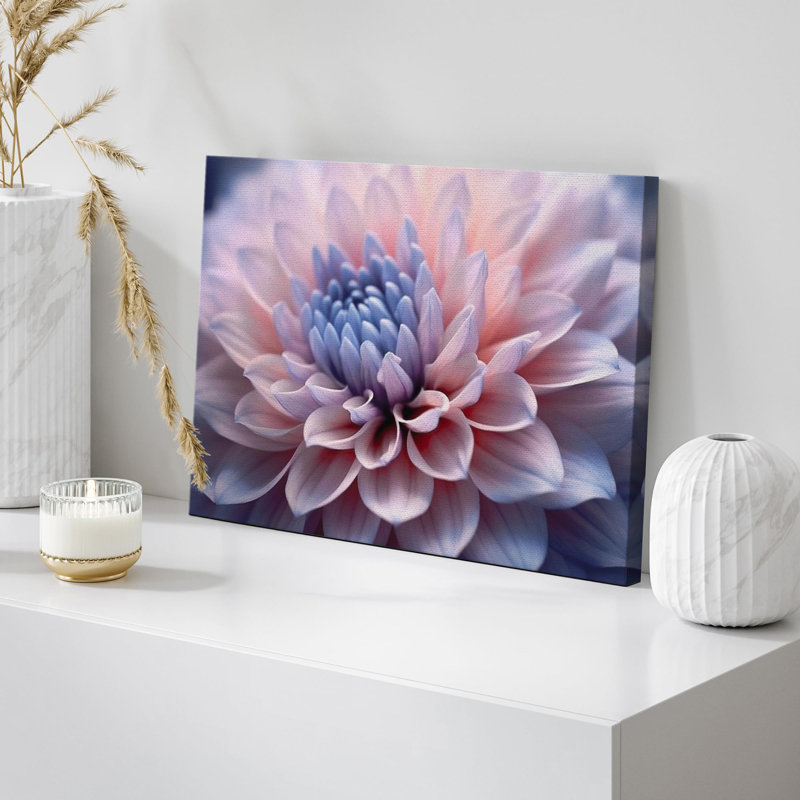 Fleur de fleur de lotus rose sur toile, H 24 po x l 36 po