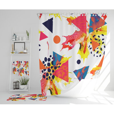 Nead Polyester Shower Curtain Set