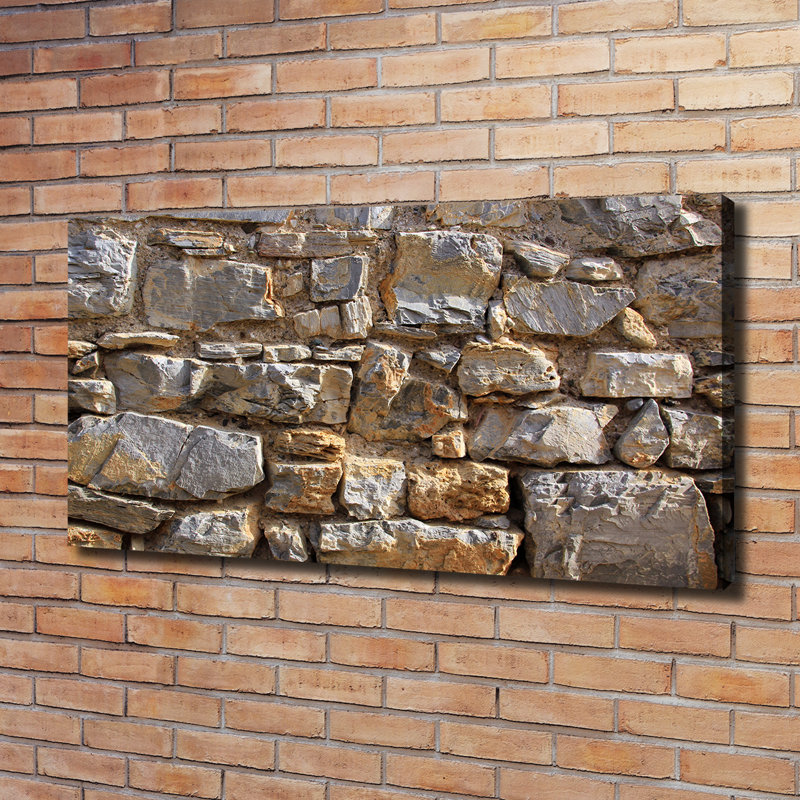 A Stone Wall - Wrapped Canvas Print