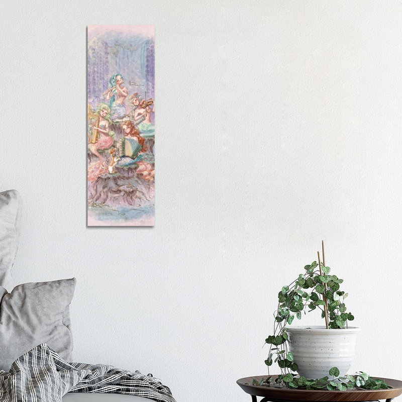 Ste-Anne Mermaid Chamber Ensemble I (Feat. Patron The Dog) by Anastasia Tsai - Panoramic Gallery-Wrapped Canvas Giclée on Canvas