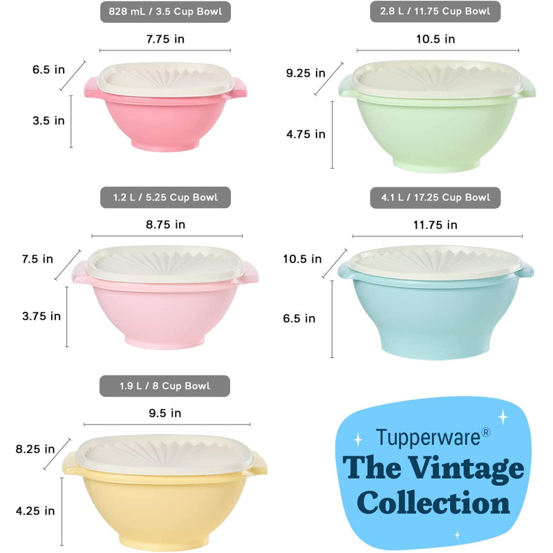 Coddy Food Storage - Set of 5 Containers and 5 Lids