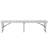 Kalish 10.25"W x 71"L Bi-Fold Granite White Plastic Bench with Carrying Handle