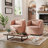 Bolton 34" W Upholstered Swivel Barrel Chair-472380532