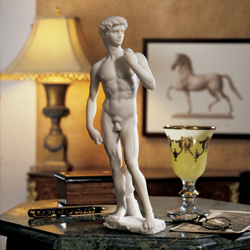Bonded Marble David Figurine