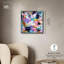 Décoration murale rose tourbillon chromatique I par Art Remedy, cadre noir, 24 x 24-523716146-523716159