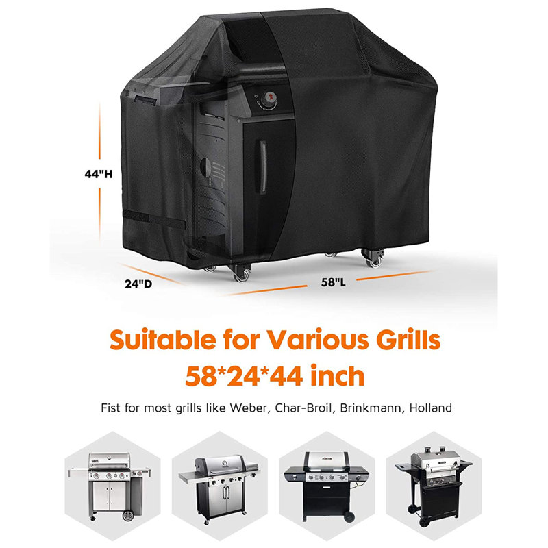 STARTWO Grill Cover, 44" H x 58" W x 24" D