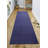 Washable Anti Slip Low Pile Solid NAVY Color Custom Size Runner Rug-1898772147