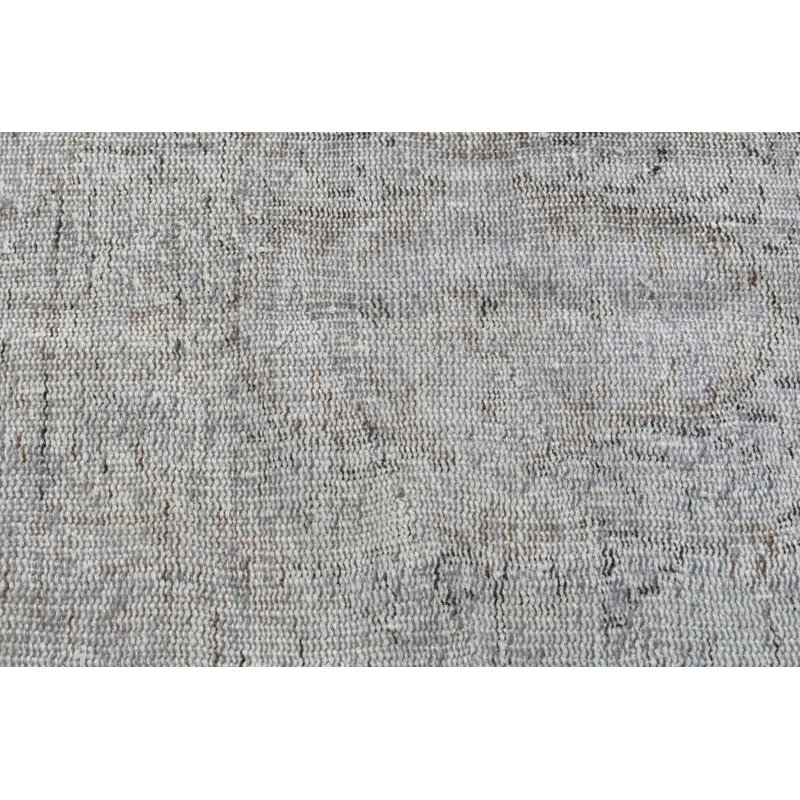 Vintage Turkish Boho Rug with Anatolian Patterns in Soft Neutral Tones for Home Decor