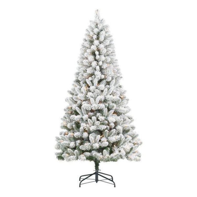 Arbre de Noël illuminé pin artificiel, 6'