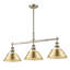 Luminaire suspendu linéaire à 3 lumières pour îlot de cuisine Weatherford-970020808-970020812