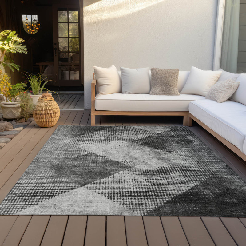  Machine Washable Indoor/Outdoor Chayden ACN1065 Rug, Rectangle 10' x 14'