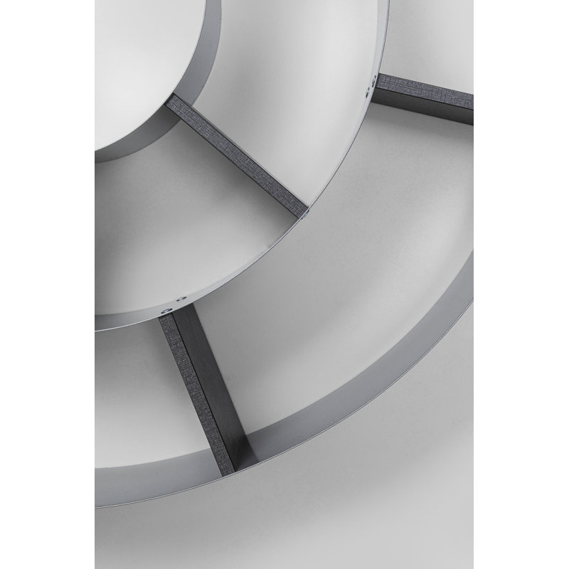 Snail Floating Shelf Silver/Grey