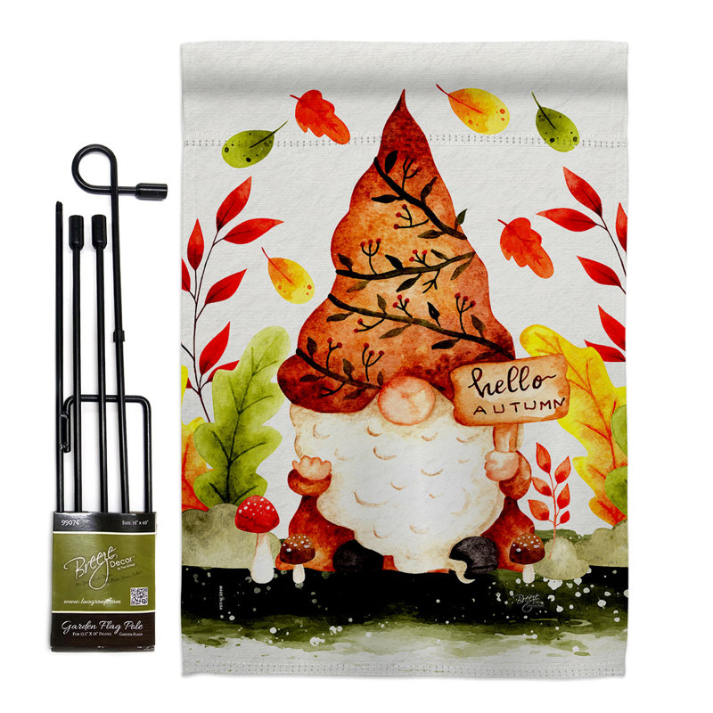 Double Sided 18.5'' H x 13'' W Polyester Flag Set
