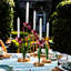 Meadow Walk Iris 9" Candlestick - Pink
