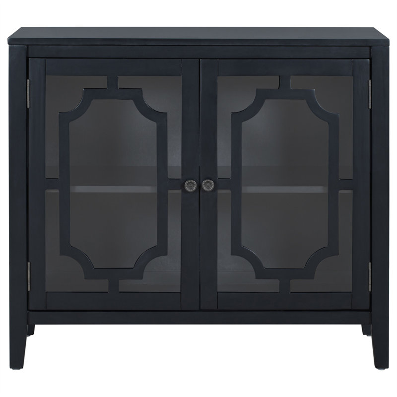 Commode décorative 30,1 po de hauteur, Noir
