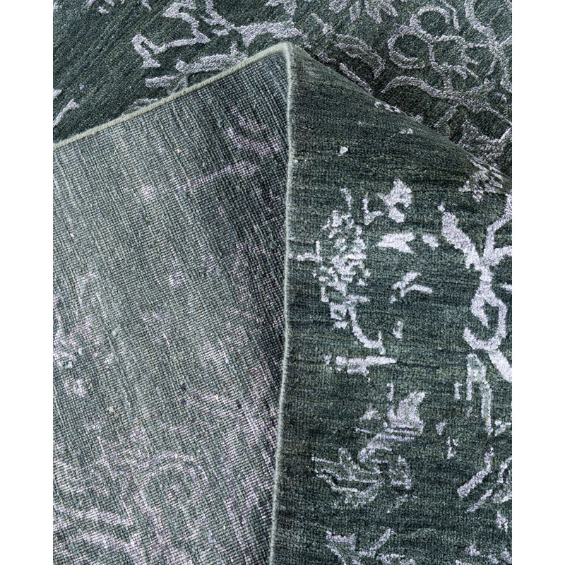 Overdyed One-of-a-Kind 9' 1" X 12' 4" Hand Knotted Area Rug