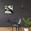 «Flowers Black White 7» par Ray Heere, art mural en verre acrylique, 12 po x 12 po-31921274