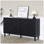 Cabine de rangement moderne en bois noir-898164349
