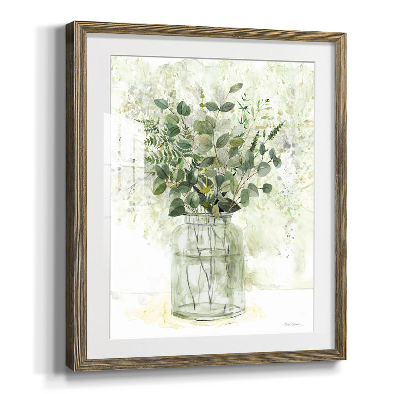 «Neutral Spring I», reproduction encadrée, Oui, Papier avec cadre noyer
