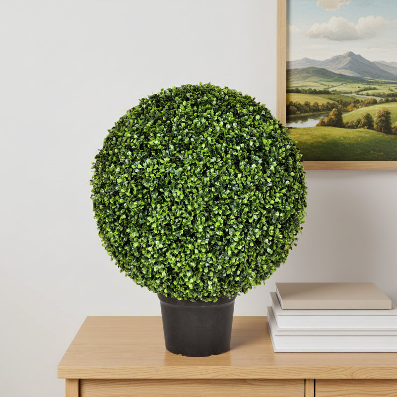 Hillside Artificial Green Boxwood Ball., 29" H x 24" W x 24" D