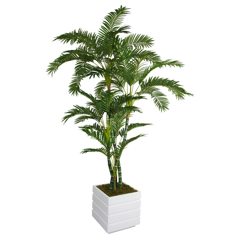 Palmier artificiel 78 po Panama, Blanc