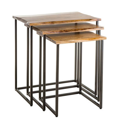 Filibert Solid Wood Top Nesting Tables