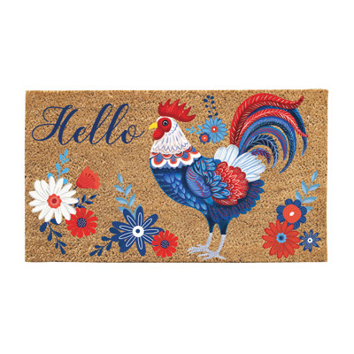 Tapis en fibre de coco RWB Rooster