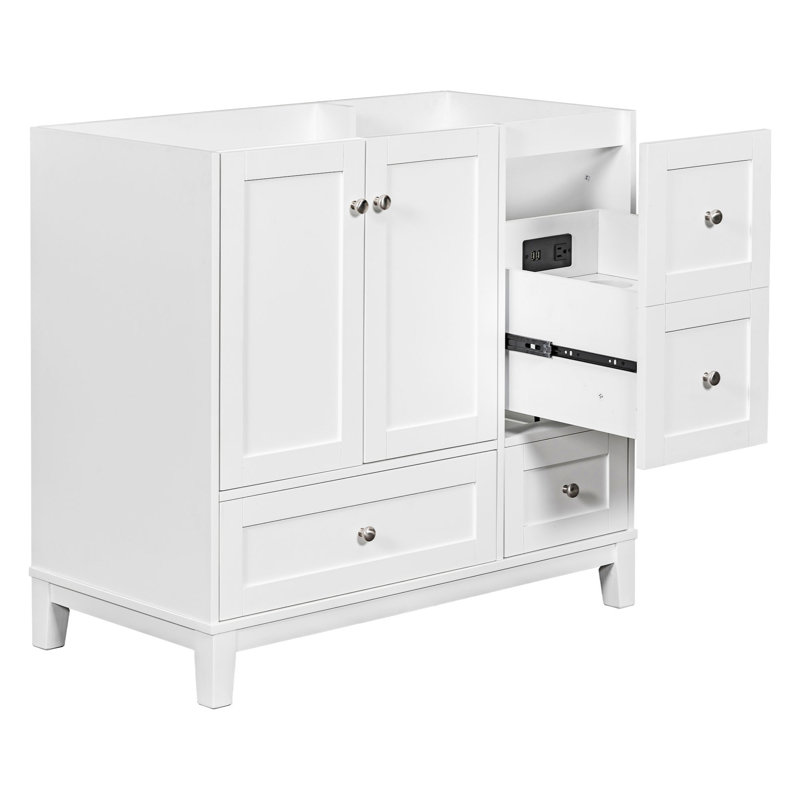 17.50'' Single Bathroom Vanity Base Only, White