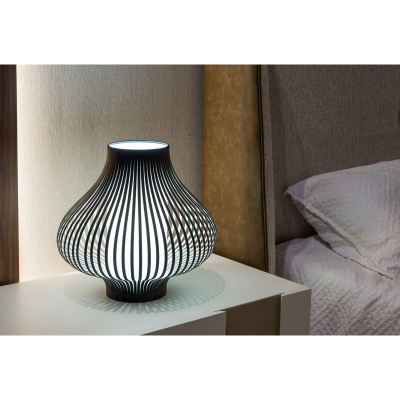 Blossom Table Lamp, Dark Gray, 28" H x 20" W x 20" D