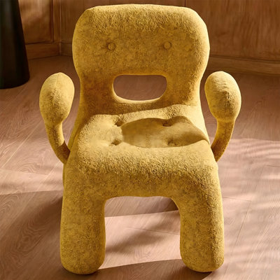 Fauteuil d'appoint en velours moelleux Whimsical