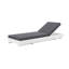 Chaise longue d'extérieur en bois d'acacia Foye avec dossier réglable et coussin hydrofuge-118159588-123490954