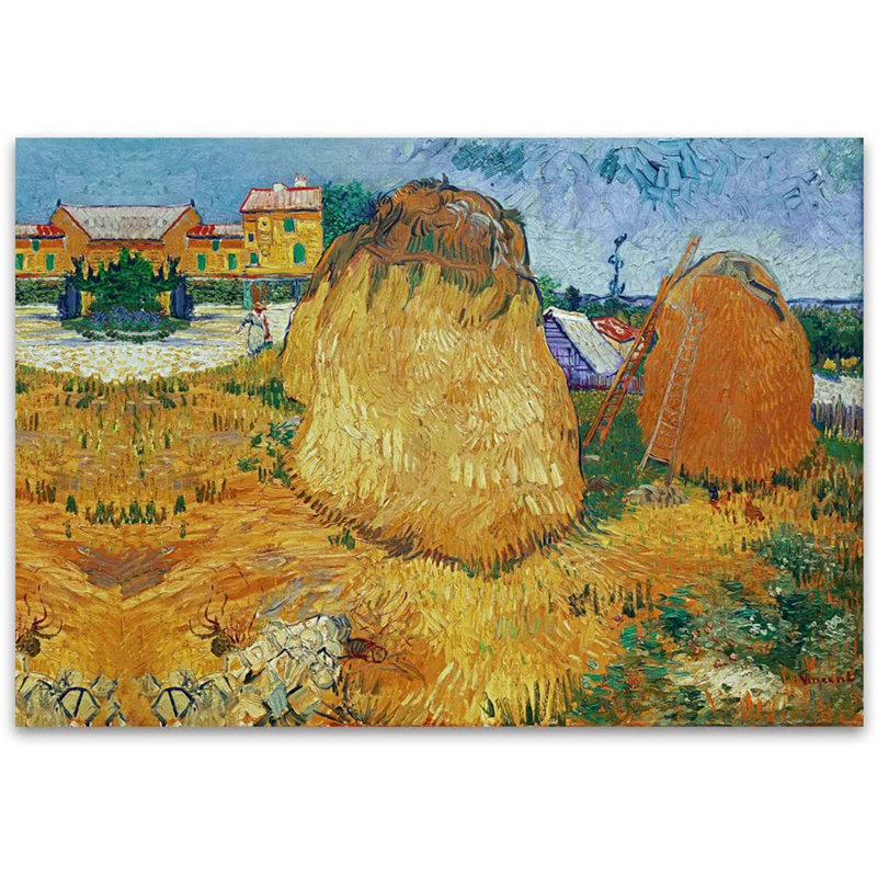 Murale paille dorée, L 100 po x l 144 po