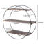 Alaina 3 Piece Circle Wood Floating Shelf-847772614
