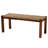 Caelab Wicker/Seagrass Mahogany Wood Bench