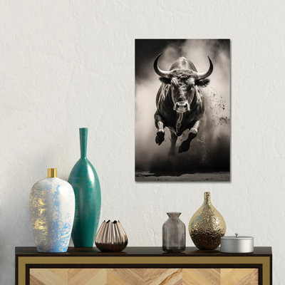 Bull Black - Wall Art Print