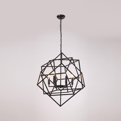 Lustre géométrique à 6 lumières Burkeville