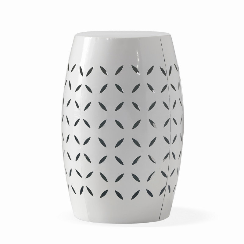 Lilac 12" Side Table, White