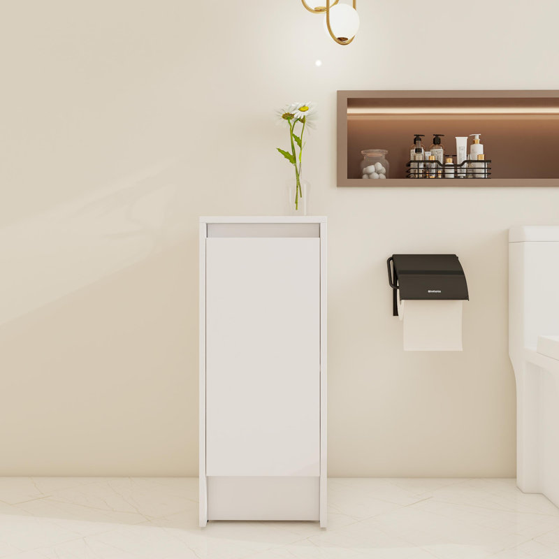 12" Freestanding Single Bathroom Storage Cabinet