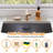 23.6 Inch Stone Faucet Mat For Kitchen Sink Splash Guard, Diatomite Sink Protectors For Kitchen Sinks Behind Faucet, Quick Dry Water Absorbing Stone Tray , Drip Catcher (White, 23.6" X 3.9")
