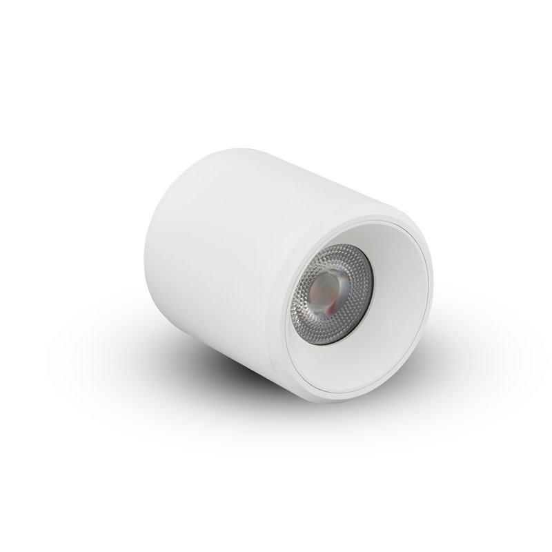 Node 4.25-in Round Integrated LED ETL Certified Surface Mounted Downlight, Beam Angle 33, White
